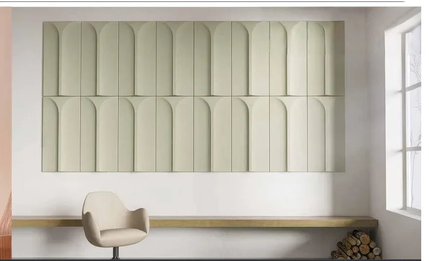 Supplier-provided visualization or product reference for 3D Arc PET Acoustic Wall Panels