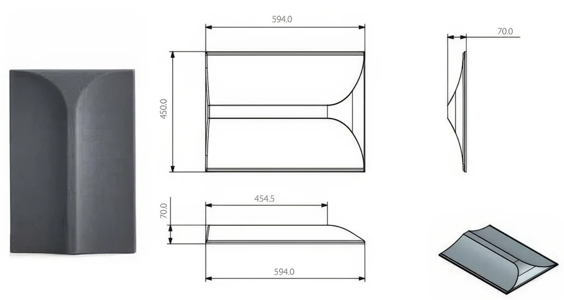 Supplier source reference for 3D Arc PET Acoustic Wall Panels