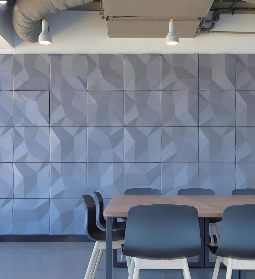 Supplier-provided visualization or product reference for 3D Formed PET Acoustic Wall Panels