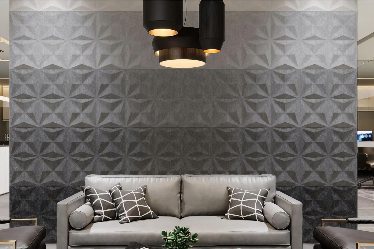 Supplier-provided visualization for 3D Formed PET Acoustic Wall Panels
