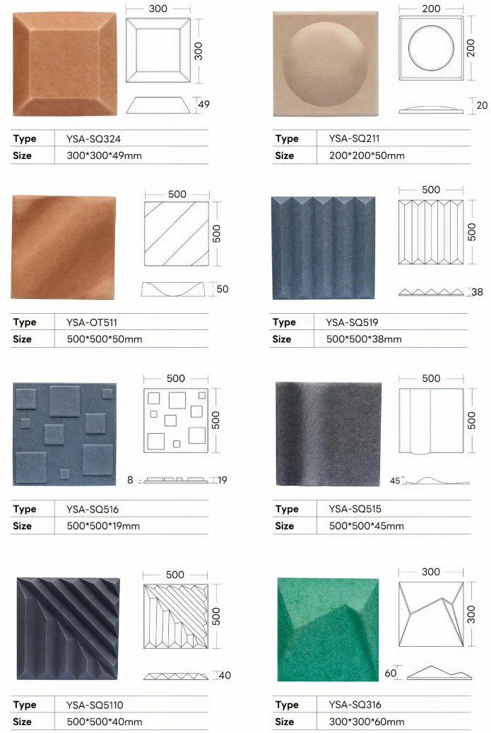 Supplier source reference for 3D Formed PET Acoustic Wall Panels