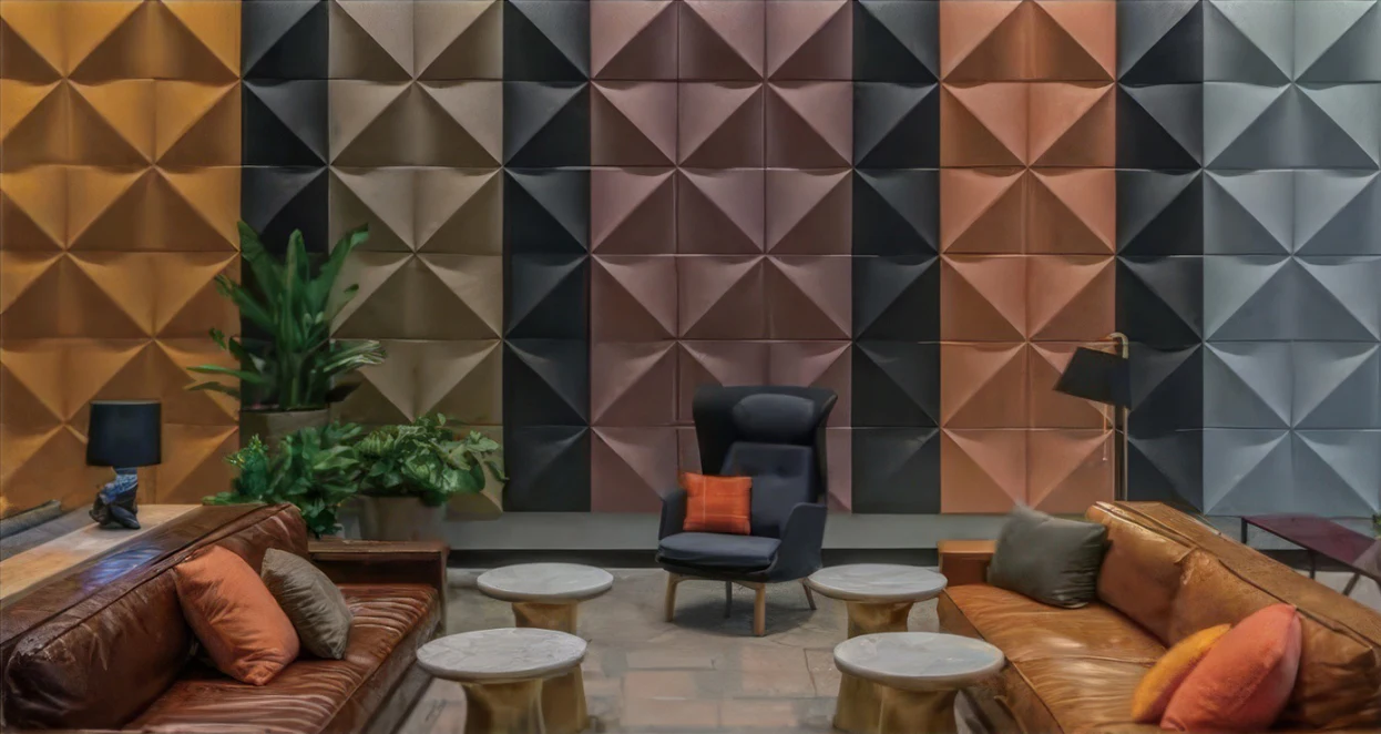 Supplier-provided visualization for 3D Formed PET Acoustic Wall Panels