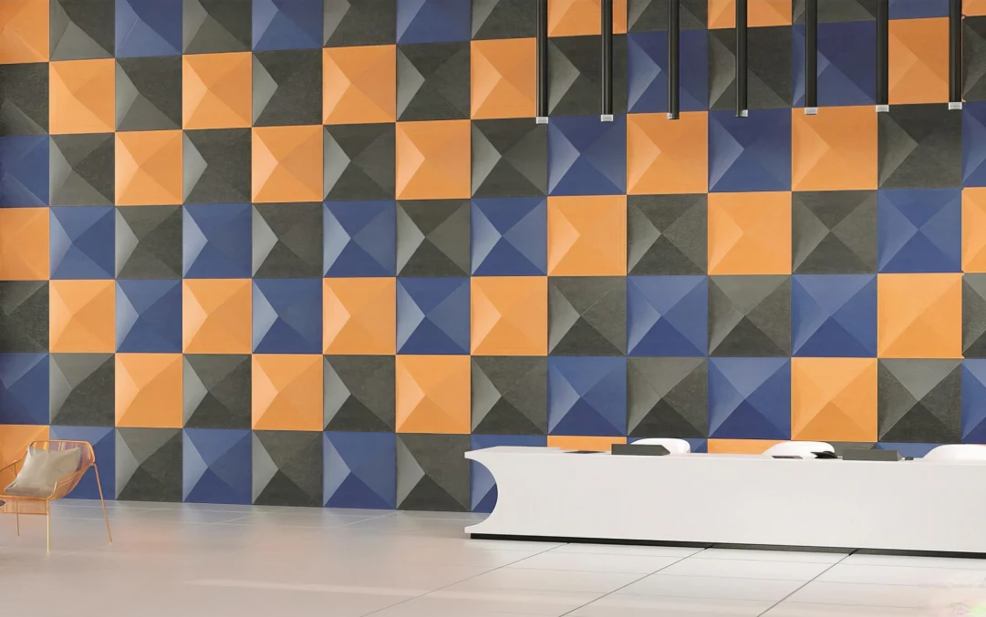 Supplier-provided visualization for 3D Formed PET Acoustic Wall Panels