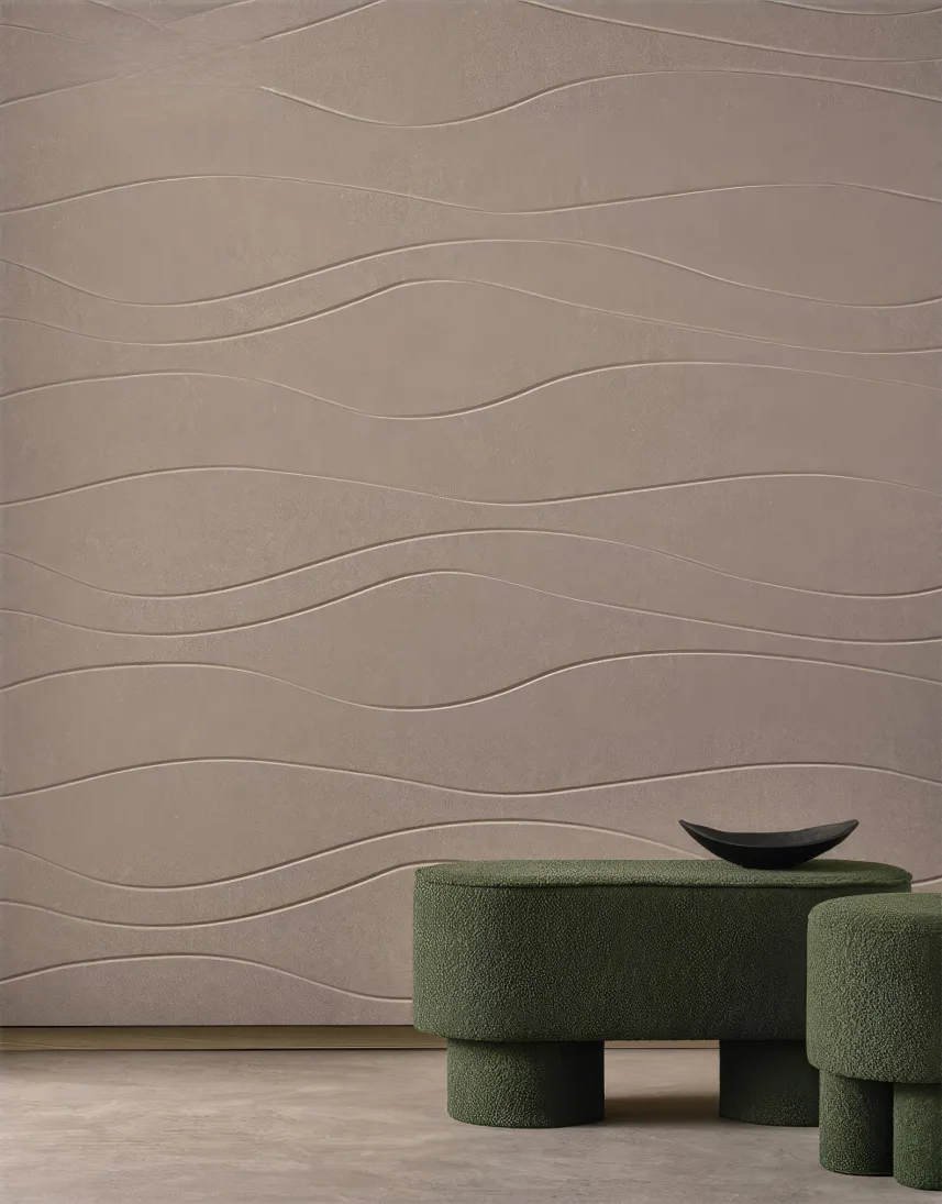 Supplier-provided visualization for Carved & Grooved PET Acoustic Wall Panels