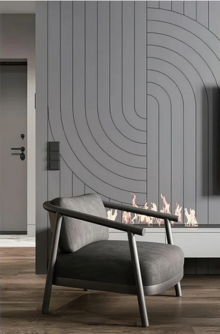 Supplier-provided visualization for Carved & Grooved PET Acoustic Wall Panels
