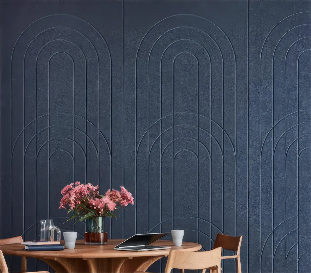 Supplier-provided visualization for Carved & Grooved PET Acoustic Wall Panels