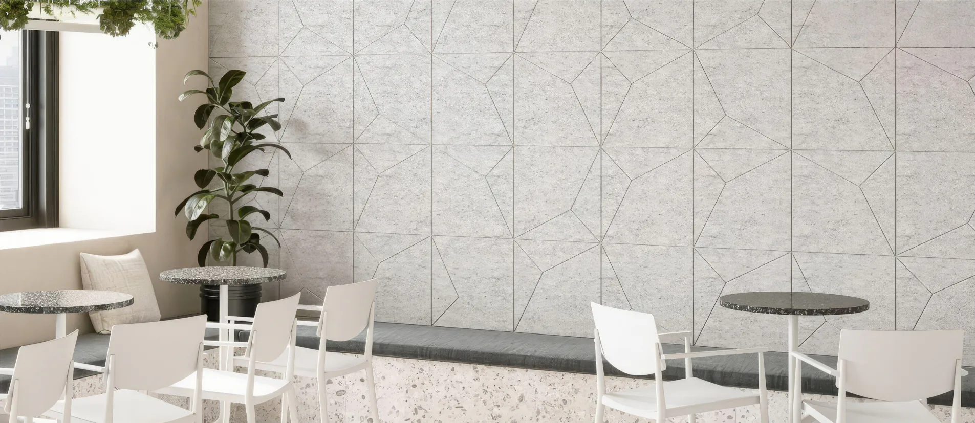 Supplier-provided visualization for Carved & Grooved PET Acoustic Wall Panels