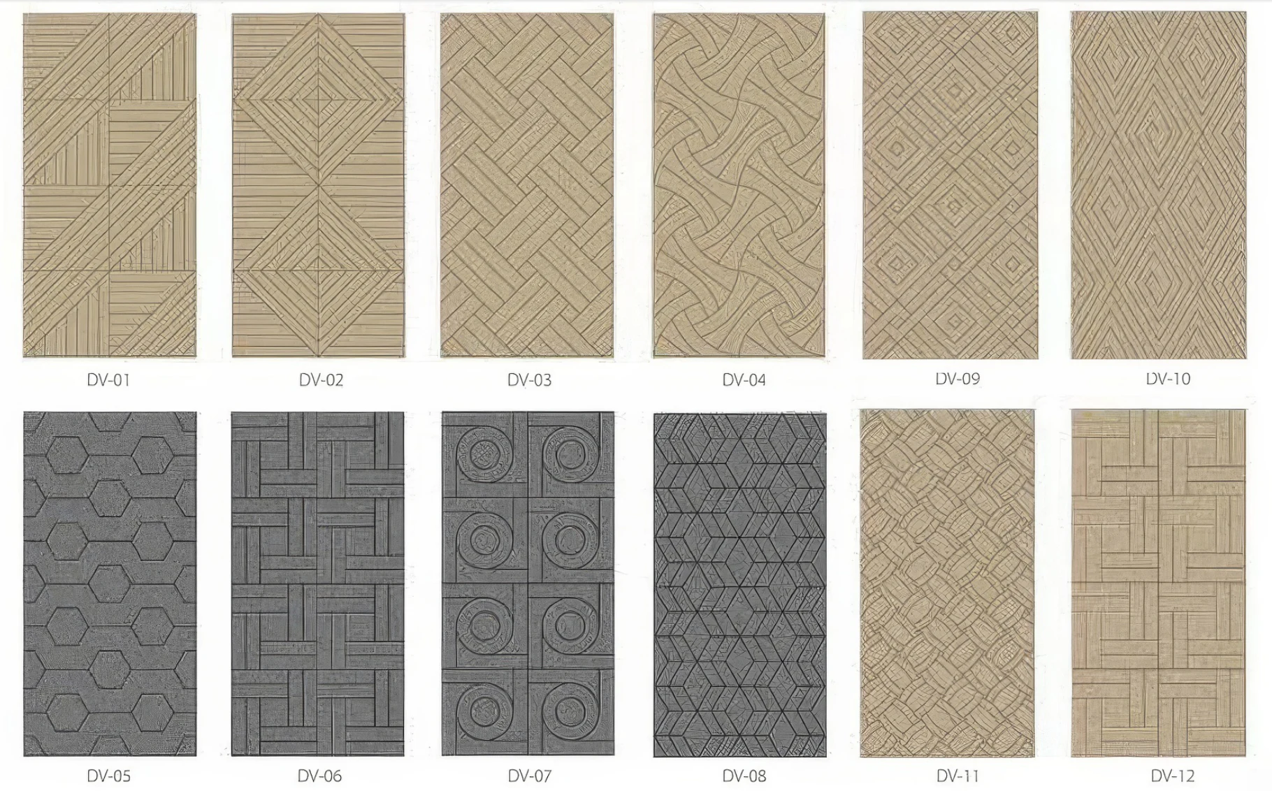 Supplier source reference for Carved & Grooved PET Acoustic Wall Panels
