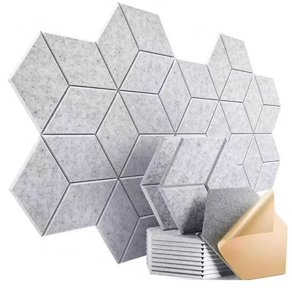 Supplier-provided visualization for Carved Hexagonal PET Acoustic Wall Panels