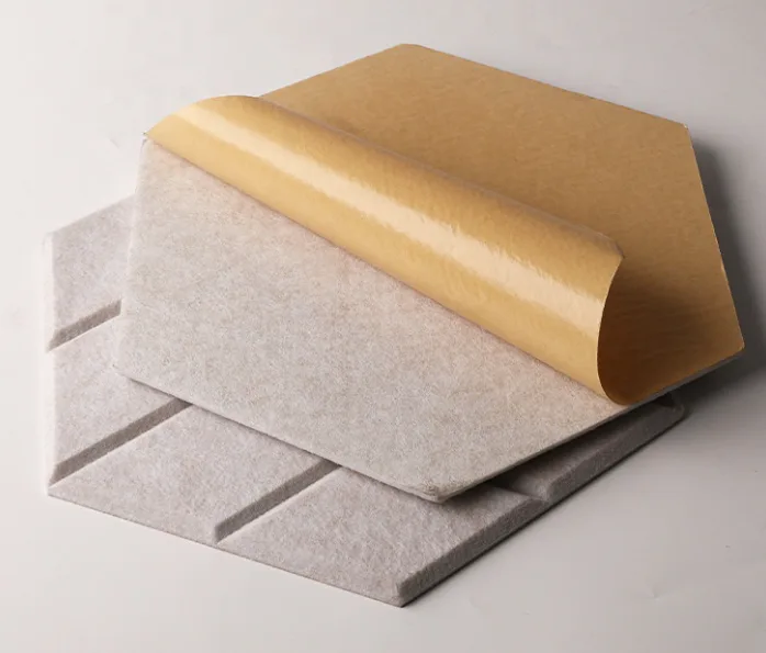 Supplier-provided product reference for Carved Hexagonal PET Acoustic Wall Panels