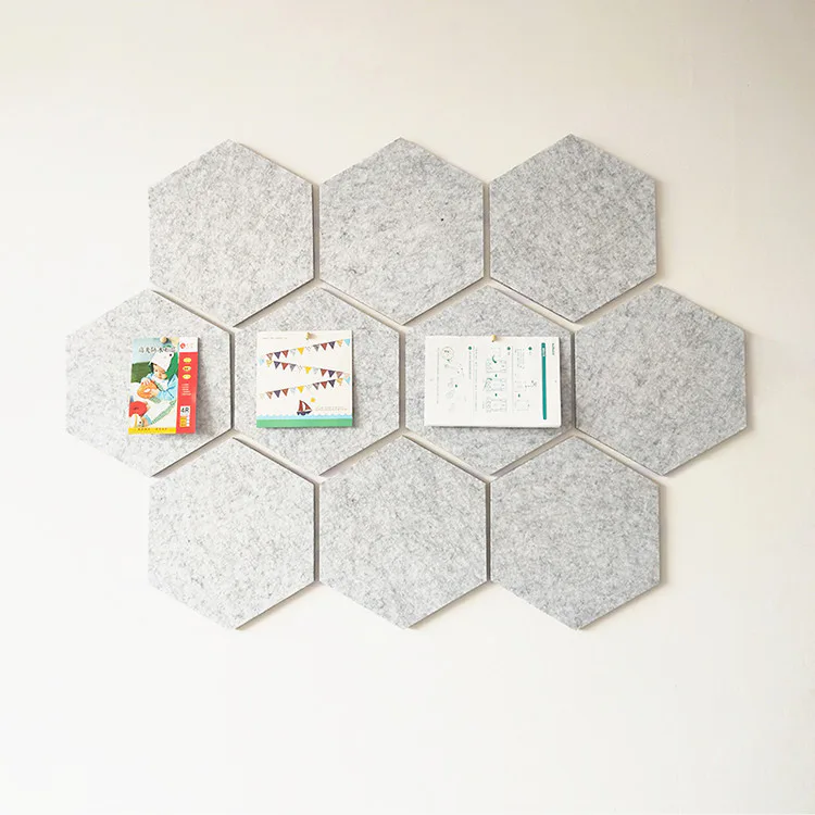 Supplier-provided product reference for Carved Hexagonal PET Acoustic Wall Panels