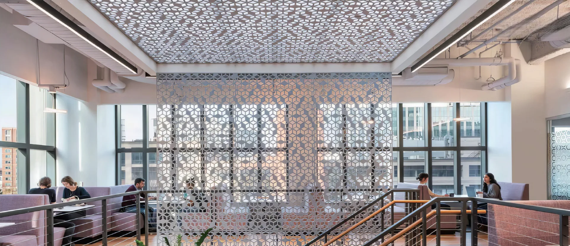 Supplier-provided visualization for Carved PET Hanging Screens