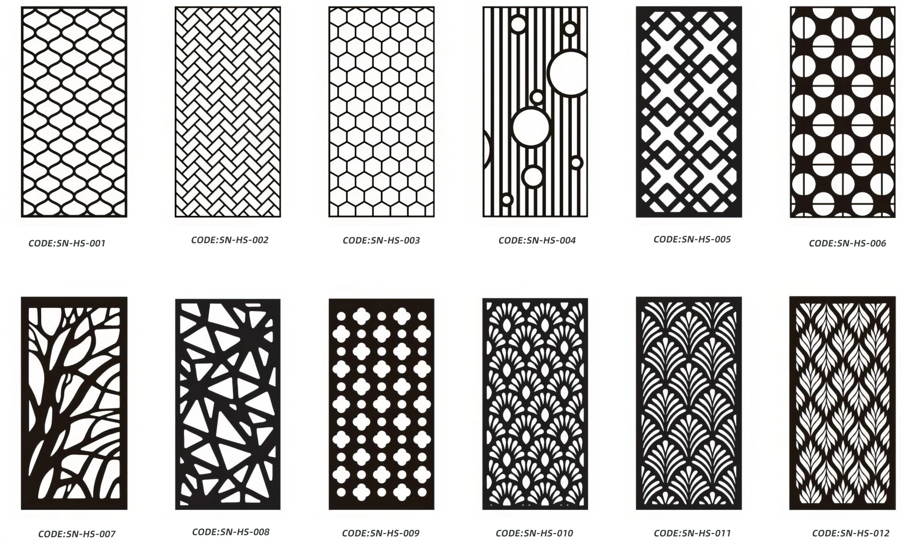 Supplier source reference for Carved PET Hanging Screens