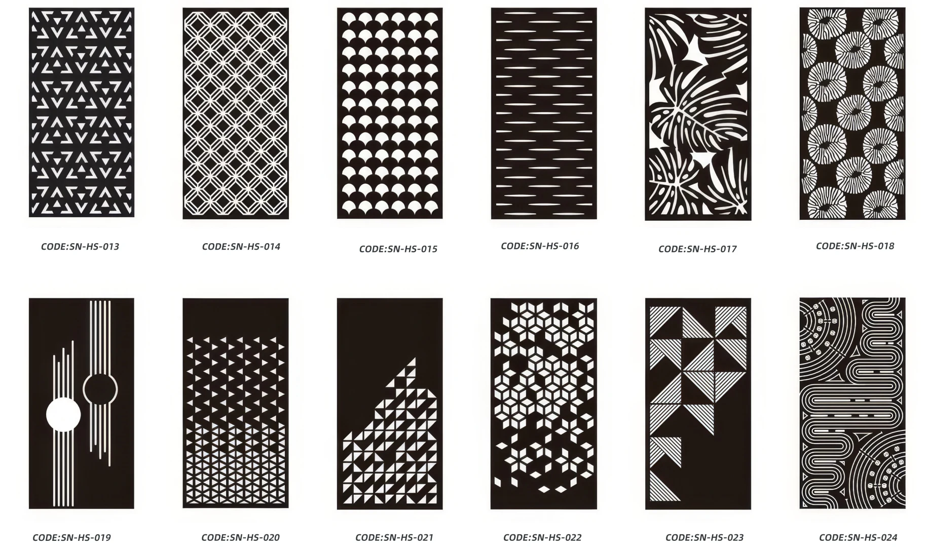 Supplier source reference for Carved PET Hanging Screens
