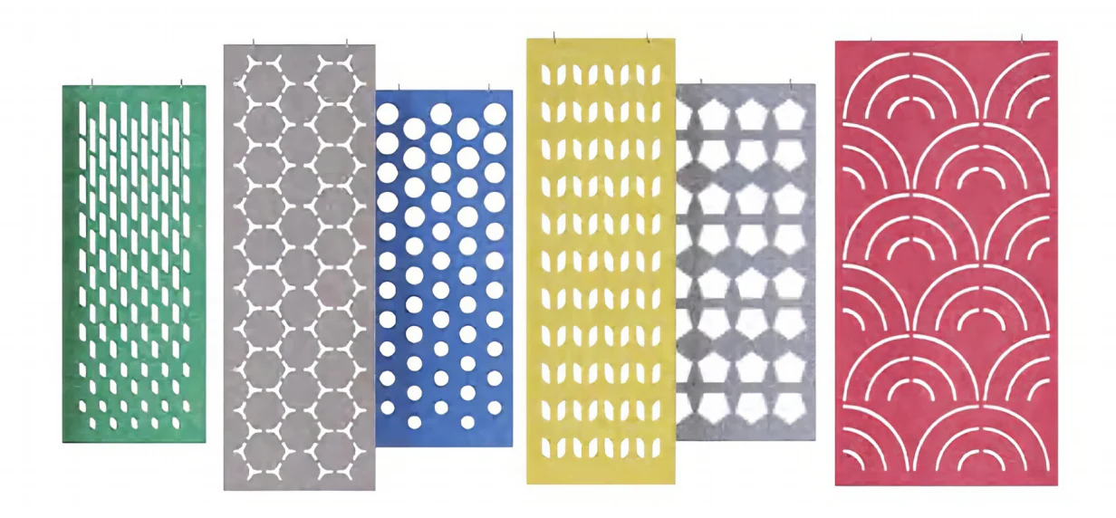 Supplier-provided product reference for Carved PET Hanging Screens