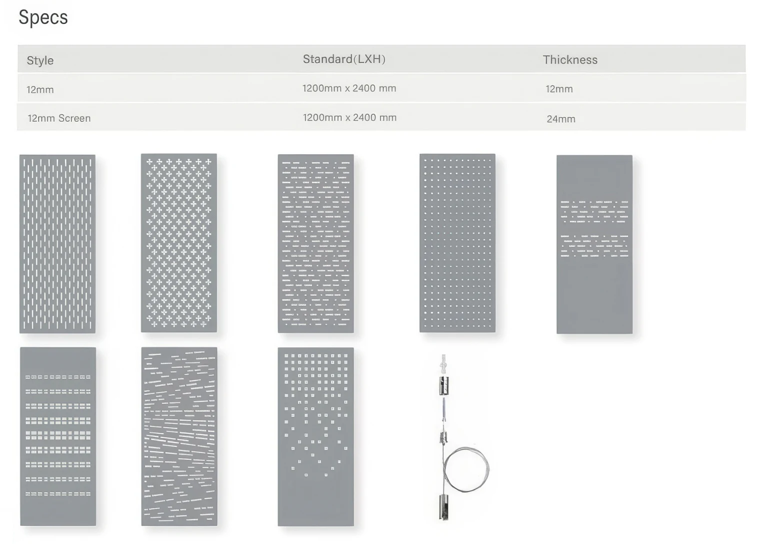 Supplier source reference for Carved PET Hanging Screens