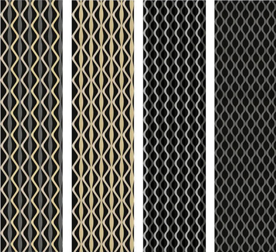 Supplier product-reference image showing curved pattern and finish options