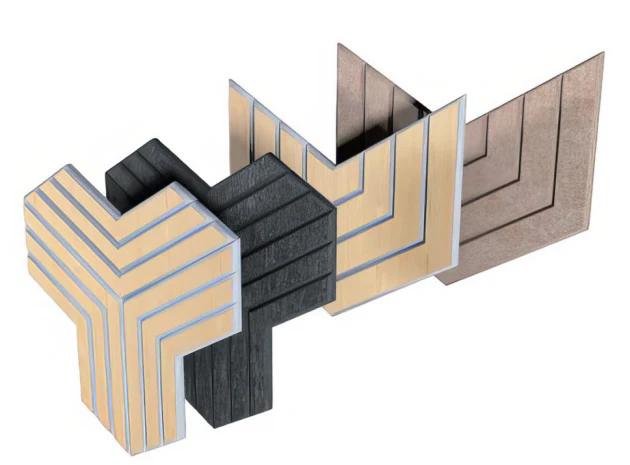 Supplier-provided product reference for Geometric Wood Slat Acoustic Wall Panels