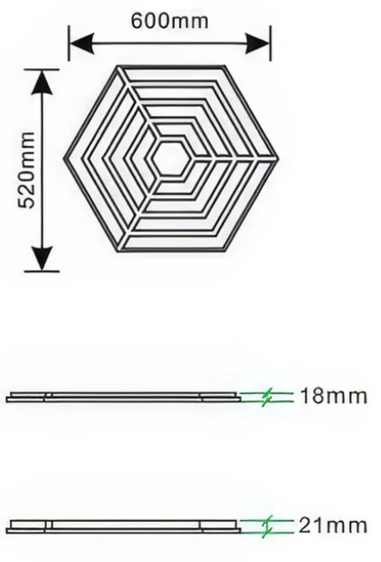 Supplier source reference for Hexagonal Wood Slat Acoustic Wall Panels