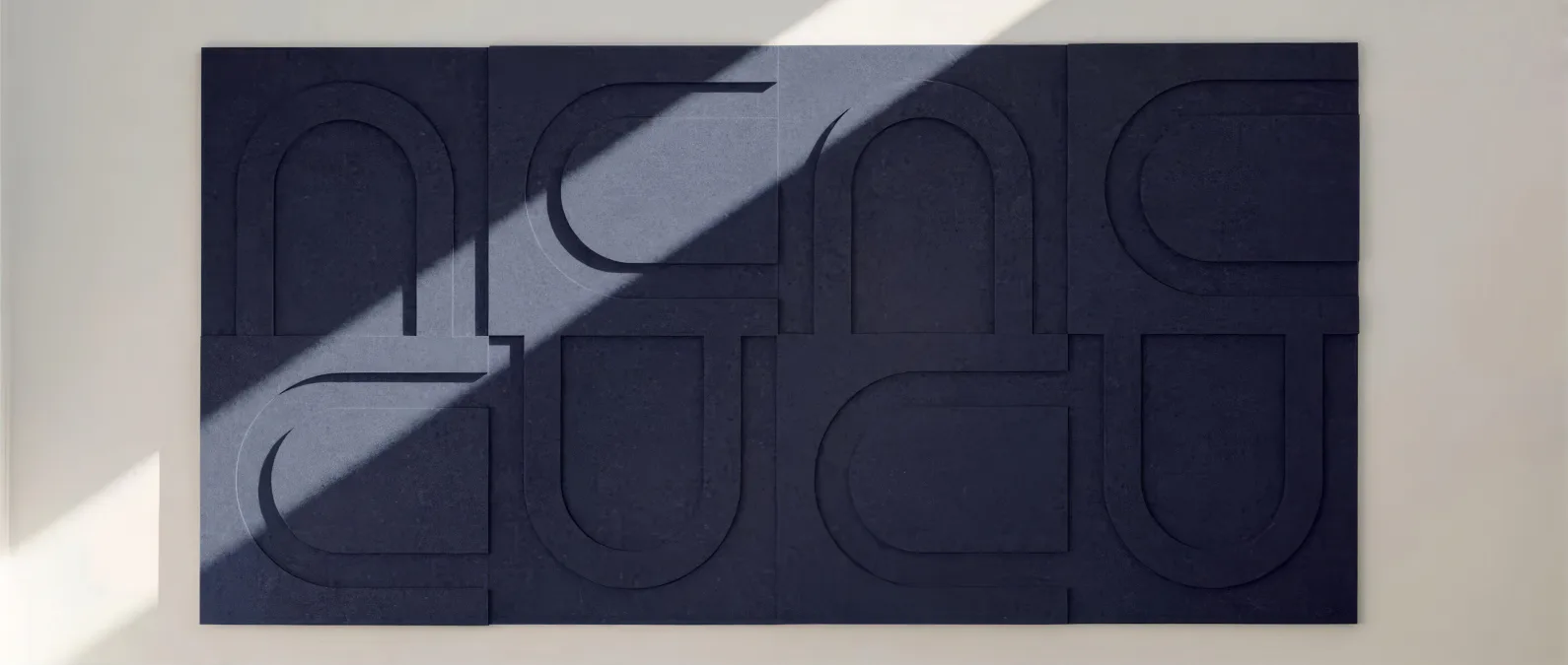 Supplier-provided visualization or product reference for Layered PET Acoustic Wall Panels
