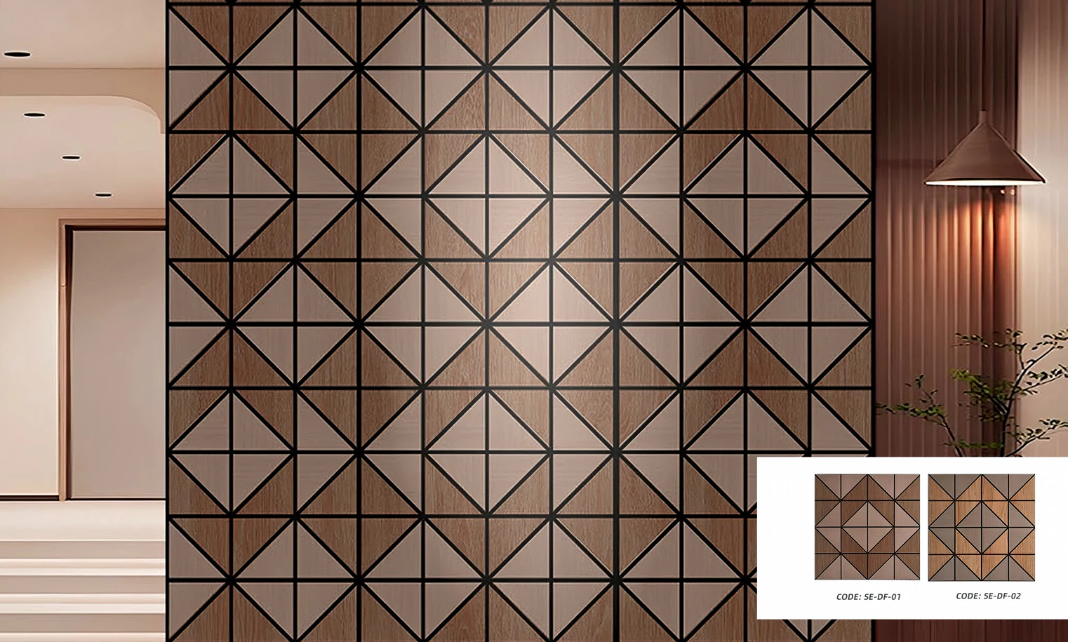 Supplier source reference showing geometric carved pattern series B