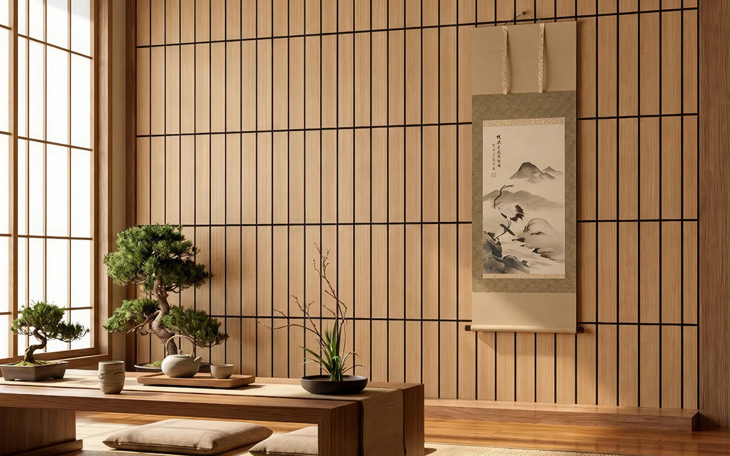 Supplier-provided visualization of vertical revealed-grain PET panels