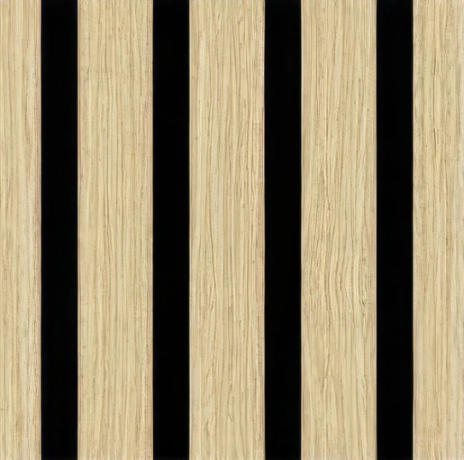 Supplier product-reference close view of an oak-color slat surface